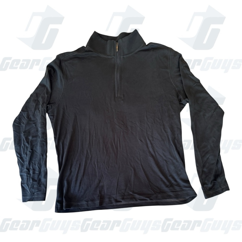 Robert Barakett Charcoal Quarter-Zip Pullover Large